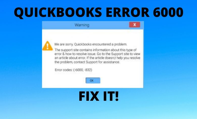 5 Steps To Reslove QuickBooks Error Code 6000,832