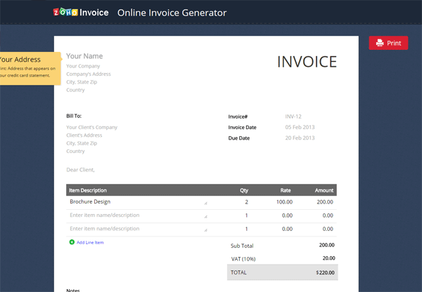 invoice