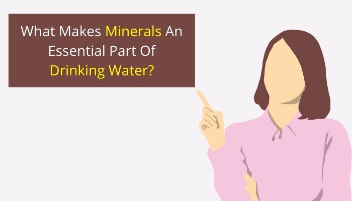 What makes minerals an essential part of drinking water