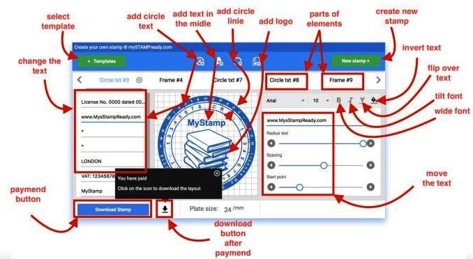 How to make Online Stamp- Mystampready