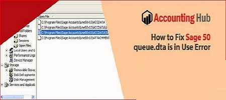 Troubleshoot The Sage 50 Queue.dta is in Use