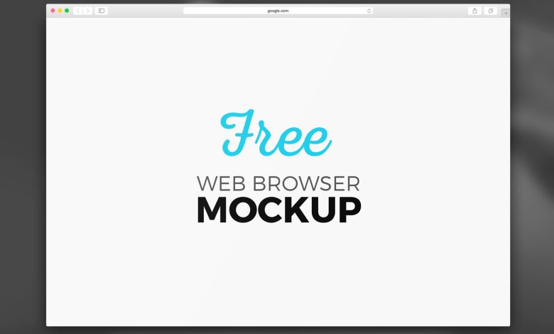 web browser mockup