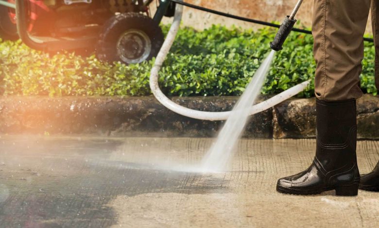 Commercial pressure washing